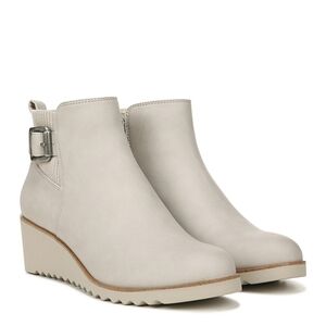 Life Stride Grey Wedge Ankle Booties